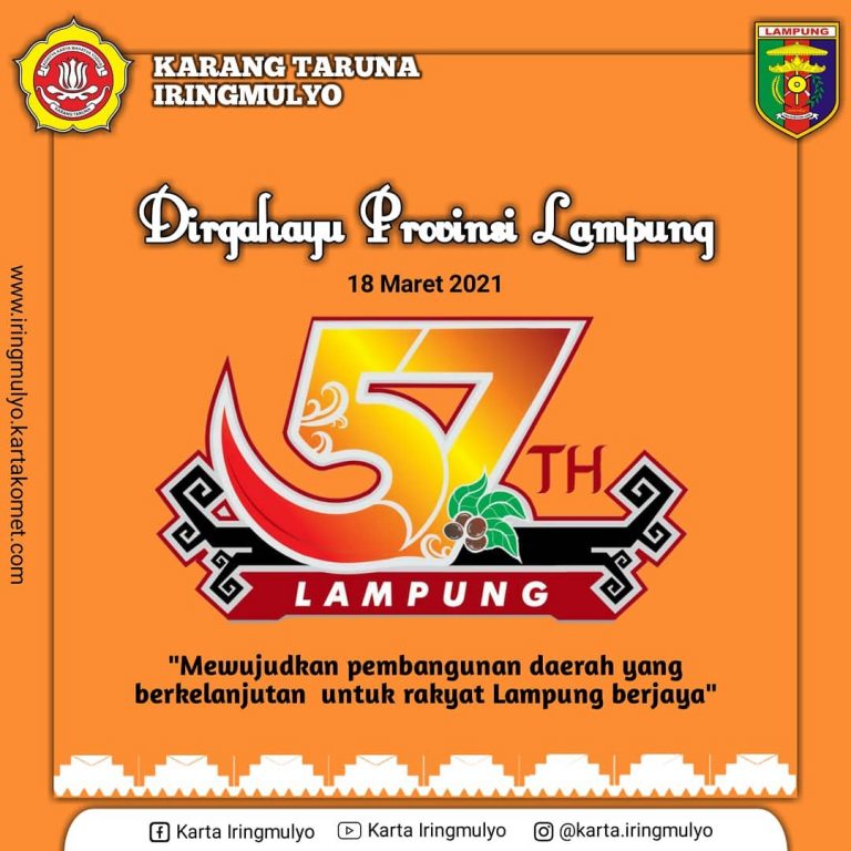 Dirgahayu Provinsi Lampung yang Ke-57th